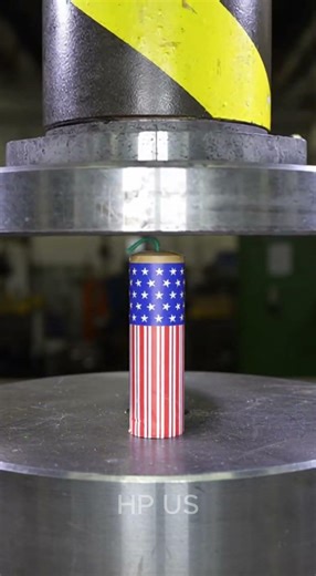 Hydraulic Press vs Giant firecracker