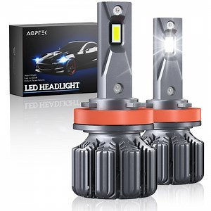 AGPTEK H11 Headlight Bulb, Replacement Led Bulb for Car IP68 Waterproof, 2 Pack