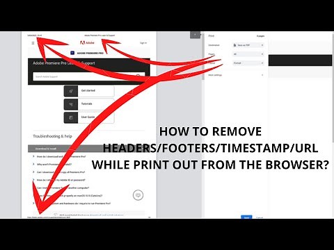 How to Remove Headers & Footers while print out from the browser