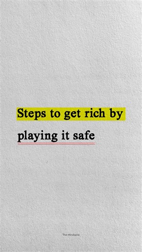 The Mindspire on Instagram: "Play it safe. Stack money. Invest early. Build a business quietly. Retire loud. Follow for more. If you want to understand why you react the way you do: 📘 Read The Mirror Within (My ebook + guide) ✨ DM me "BOOK" if you want the direct link. #themindspire #moneymindset #wealthbuilding"