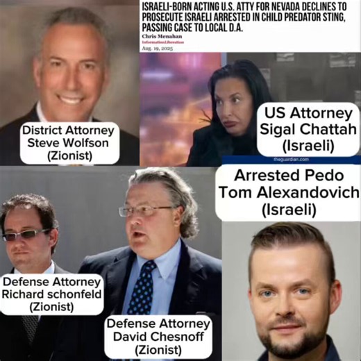 The Zionists and Israelis in Nevada dropped charges against the Israeli Pedo, Tom Alexandrovich.I think most people are not shocked by this but it’s still important to know the players involved. I made this video in August 2025 when he was allowed to flee to Israel.
