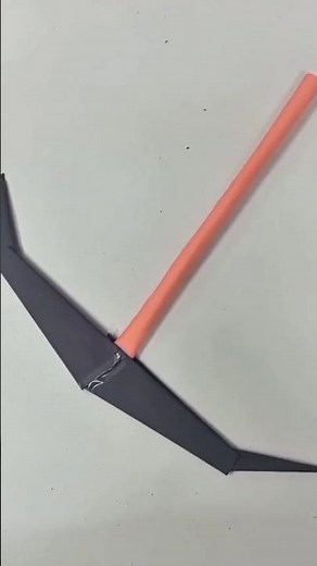 How to make minecraft pickaxe with paper#youtube #shorts #origami #artsandcrafts #minecraft