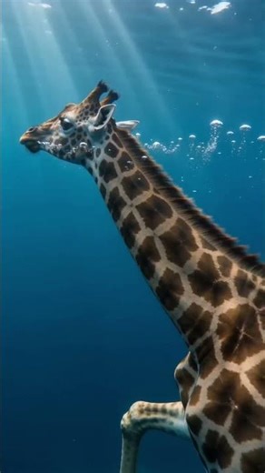 You’ve NEVER Seen a Giraffe Swim Like This… Underwater! 😳