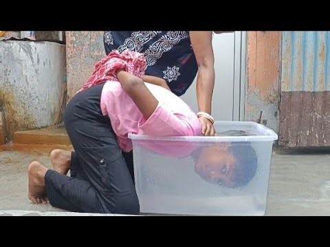 Force Underwater Head Dunking Breath Hold Challenge | Mouth Bubbles ASMR