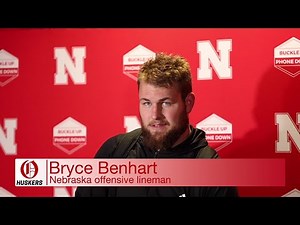 Nebraska’s Bryce Benhart full press conference after defeating Illinois