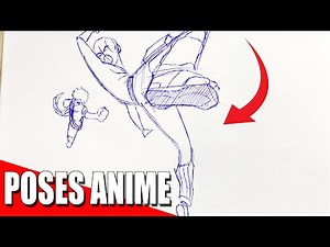 CÓMO DIBUJAR POSES ANIME - PRACTICA FACIL 3