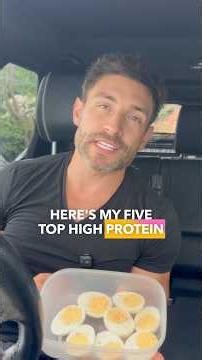 Here are my five top high protein snacks to keep me full while I’m on the go.