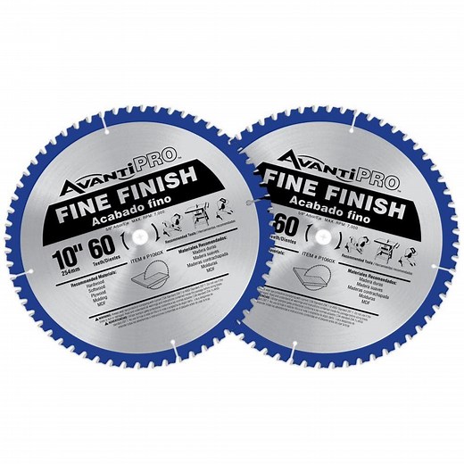 Reviews for Avanti Pro 10 in. x 60-Tooth Fine Finish Circular Saw Blade Value Pack (2-Pack) | Pg 1 - The Home Depot