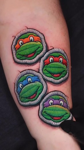 Creative Ninja Turtle Tattoo Designs