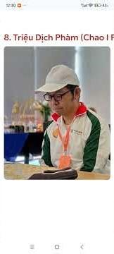 Triệu Dịch Phàm (Chao I Fan, 趙奕帆) (Đài Bắc Trung Hoa)