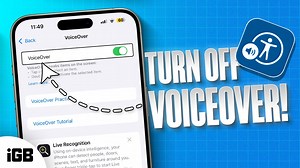 How to Unlock iPhone Stuck In VoiceOver Mode | Turn Off VoiceOver (2024 Guide) 👇 Watch Now | iGeeksBlog