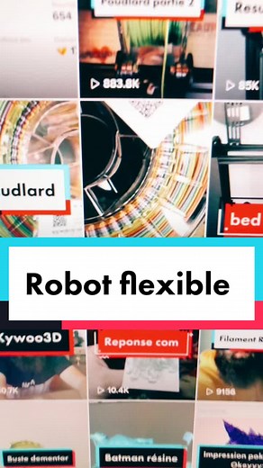 Impression robot flexible #flexible #flex #satisfaisant #impression #3d