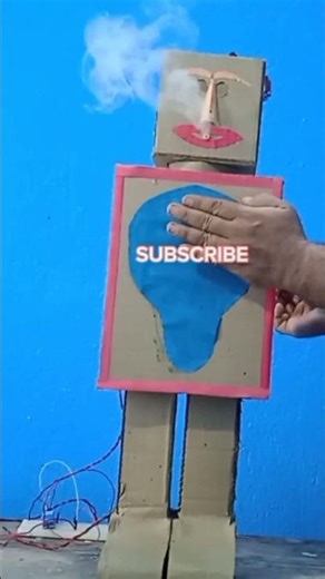 Smoke Robot man make project. #shortsvideo #science #sensor #chemistry #physics #viral #reelsvideoシ