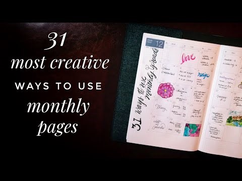 31 Creative Ways To Use Monthly Planner Pages