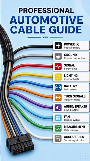 Professional Automobile Cable Guide | Explained #knowledge #cars #automobile #engineering