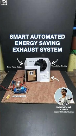 Smart Automatic Exhaust Fan System | Timer Relay Project #scienceproject #tech