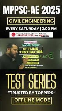 📢 MPPSC AE 2025 Civil Engineering | Offline Test Series Launched | Join Now!"#navigateprime