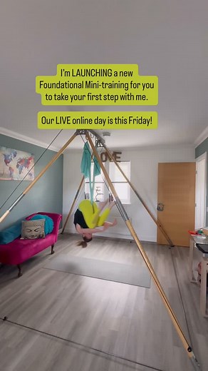 If I wanted to start training in Aerial Pilates, but didn’t know how or where to start... I’d do THIS first to give myself a head start, learn more and see if I wanted to invest further ✨Learn more about Pilates principles and applying them in the hammock ✨Spotting techniques ✨Hammock positioning ✨Forever access ✨Get access to see Air Control Pilates content There’s a structure of 6 categories with over 50 lessons included! Ready to get started? You’re in divine timing! I’m LAUNCHING a new Found