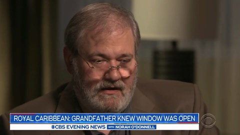 Royal Caribbean: Video shows grandfather knew window was open