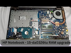 How to Upgrade RAM on HP Notebook 15-da0326tu I SSD