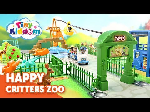 Tiny Kiddom L&S Happy Critters Zoo Playset