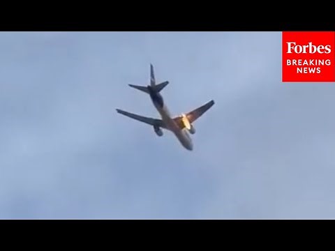 DRAMATIC FOOTAGE: FedEx Plane Suffers Engine Fire After Bird Collision, Makes Emergency Landing