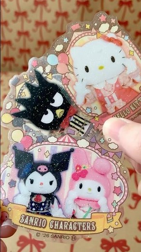 サンリオ♡キラぷるステッカー💖実写シールが可愛い🎀食玩/ドンキ購入品