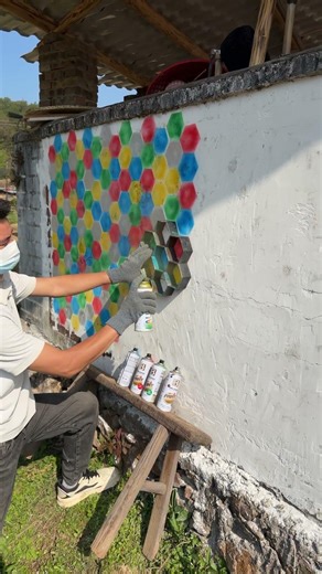 Técnica fácil de pintura en spray con panal