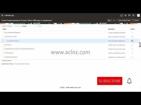 How to create Implementation Project in Oracle Fusion Cloud? (R 13 / Ver 23D)