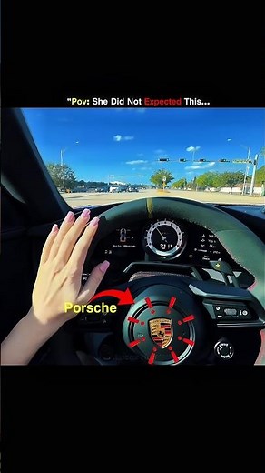 "POV: She Didn't Expect This...💀 #porsche #monster #drift