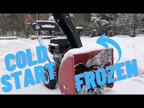 HOW TO START: SNOW BLOWER COLD START *FREEZING TEMPS*