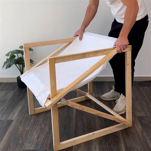 5.5M views · 10K reactions | Easy wood & towel chair 蝹⬜ | Magic Hands Creations | Facebook