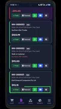 How to Manage Invoice History & Send Receipts | SSB Sale Invoice Australia