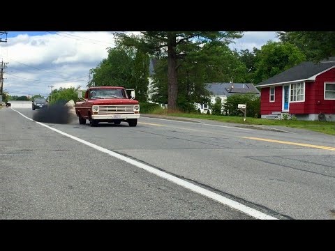 F100 powerstroke swap first ride ! 🔥#6.0 #powerstroke #f100