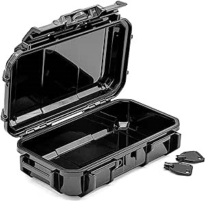 Seahorse 56 OEM Portable Waterproof Dry Box Hard Protective Micro Case - Mil Spec/USA Made / IP67 Waterproof/Lockable/Airtight/Smell Proof - for Hand Tools, Ammo Boxes, Stash Box