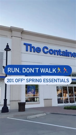 Ready...Set...SAVE 20% on select spring essentials! 💙 Which spring essentials are you adding to cart? SHOP: https://container.store/3o6AU7c at #TheContainerStore | The Container Store
