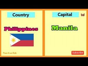 Asian Countries and their Capitals and Flags
