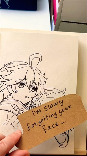 I’m Slowly Forgetting Your Face 💔 | Lumine & Aether Fanart #tazaroart #art #genshinimpact