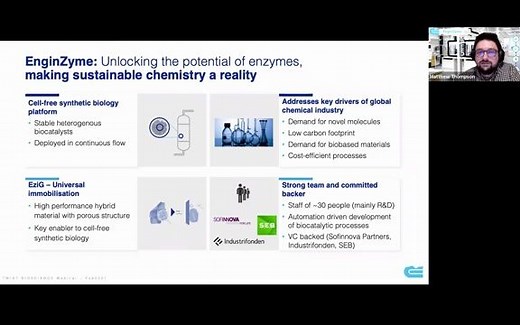 酶工程Developing stable heterogeneous enzymes for fine chemical production Matthew