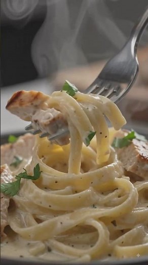 🍝 Creamiest Alfredo Pasta you’ll crave! 🤤✨