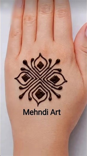 Simple & New Arabic Mehndi 🌹🌿Bridal Mehndi Design Back Hand Mehndi Design #youtubeshorts #henna