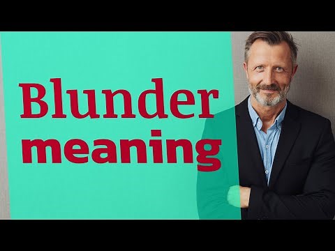 Blunder | Definition of blunder