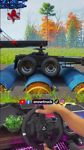 Truck vs Speed Bumps With Extreme Broken Road Snowrunner Gameplay Ep38 #snowrunner #truck #mud
