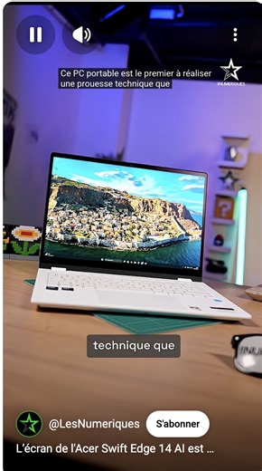 L’écran de l’Acer Swift Edge 14 AI est incroyable. ⬛️ #laptop