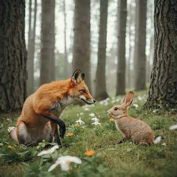 The story of the rabbit and the fox is a bedtime story for children.