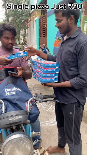 Govardhan vlogs on Instagram: "Pizza Just ₹30 #pizza #food #foodie #shorts #reelsBelow is your Caption #ad Slice of cheese, veggies with savings under 300🔥 #ad Offer valid only for NEW USERS! 1. Click the link in my bio, go to the Domino’s Delivery page, and download the Domino’s app. 2. Add to your order: Large Margherita + Medium Peppy Paneer + 2 Pepsi 3. Use my promo code and get discounts + FREE DELIVERY⬇️ WOW849 gives upto Rs.100 OFF on your first 2 App orders (MOV Rs.249)🔥 HYPE4231 gives