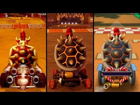 Evolution of Dry Bowser in Mario Kart (2008-2019)