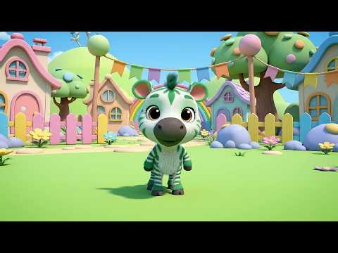 Five Little Zebras Gallop Gallop Gallop | Horse & Zebra Song for Kids