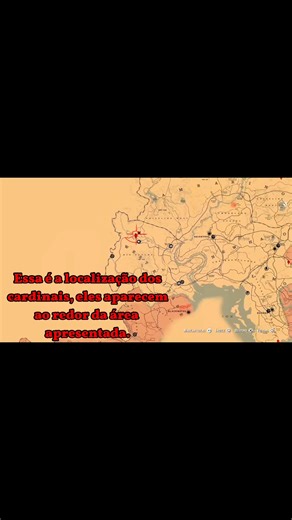 Localização do Cardinal em Red Dead Redemption 2