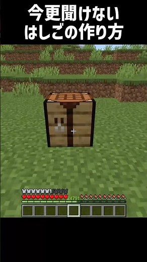 【マイクラ】今更聞けないはしごの作り方 #shorts